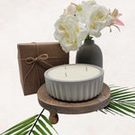 Load image into Gallery viewer, Paulette Maray Signature Candle – Hand-Molded Cement Jar
