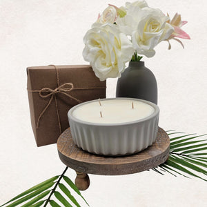 Paulette Maray Signature Candle – Hand-Molded Cement Jar