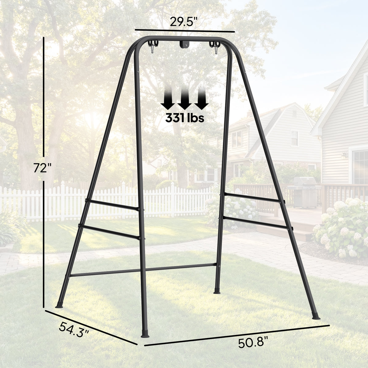 Swaycrest Hanging Chair Stand - Black