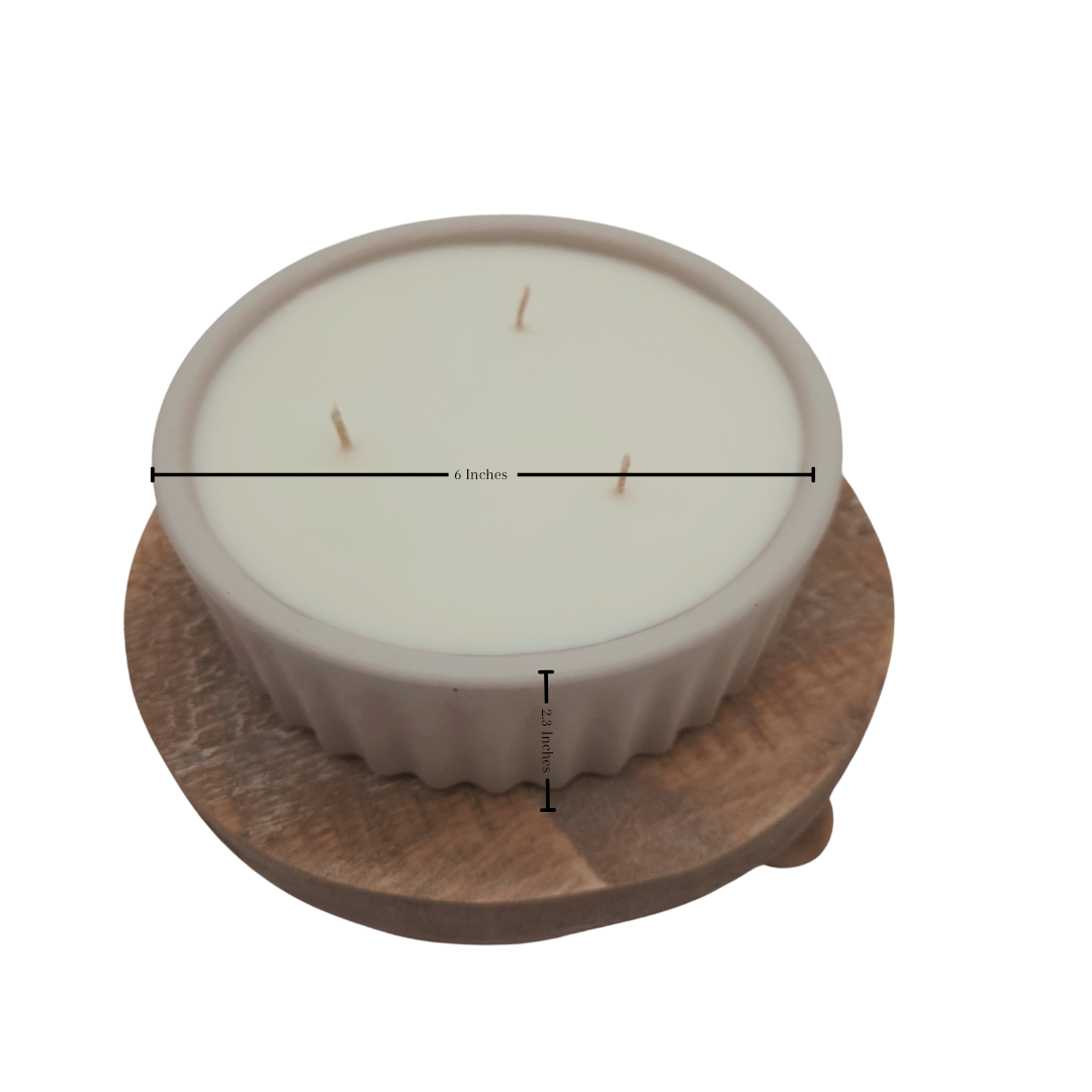 Paulette Maray Signature Candle – Hand-Molded Cement Jar