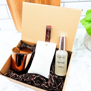Signature Scent Gift Set –  Paulette Maray Home Fragrances Candle, Fabric Mist & Sachet