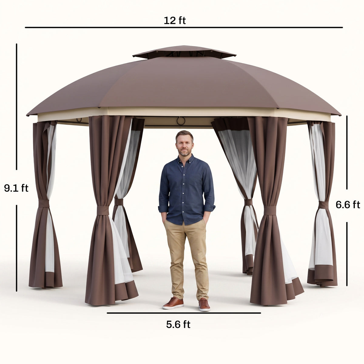 Sablecroft Hexagonal Gazebo